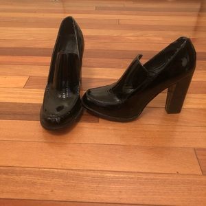 Black Mary Jane chunky heel